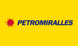 Petromiralles logo – fuel services for transport.